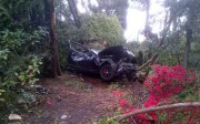 The wrecked Mercedes AMG C63 coupe that police said was driven by Yue Hui Wang at 250km/h in a 50km/h zone when it crashed in suburban Vancouver on April 12, 2015. Wang, a Chinese citizen aged 18 at the time of the crash, has been charged with criminal negligence causing bodily harm. Photo: Vancouver Police Department The wrecked Mercedes AMG C63 coupe that police said was driven by Yue Hui Wang at 250km/h in a 50km/h zone when it crashed in suburban Vancouver on April 12, 2015. Wang, a Chinese citizen aged 18 at the time of the crash, has been charged with criminal negligence causing bodily harm. Photo: Vancouver Police Department