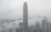 Hong Kong skyline shrouded in fog. Photo: AFP