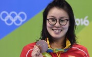 Chinese swimmer Fu Yuanhui bagged a bronze medal but won millions of hearts at home and abroad. Photo: AFP