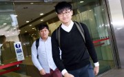 Former HKU student leaders Billy Fung Jing-en (right) and Colman Li Fung-kei have denied all charges. Photo: David Wong
