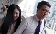 Ng Lai-ying and boyfriend Kwong Chun-lung at the High Court in Admiralty. Photo: Sam Tsang