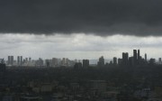 Dark storm clouds over the Manila skyline. Before Singapore, before Hong Kong, Manila was the undisputed centre of commerce in Asia Pacific. Photo: AFP Dark storm clouds over the Manila skyline. Before Singapore, before Hong Kong, Manila was the undisputed centre of commerce in Asia Pacific. Photo: AFP