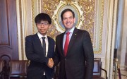 Joshua Wong meets Senator Marco Rubio in Washington. Photo: SCMP Pictures