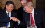 Chinese President Xi Jinping shake hands with US President Donald Trump during dinner at the Mar-a-Lago estate in Florida on Thursday. Photo: AFP Chinese President Xi Jinping shake hands with US President Donald Trump during dinner at the Mar-a-Lago estate in Florida on Thursday. Photo: AFP
