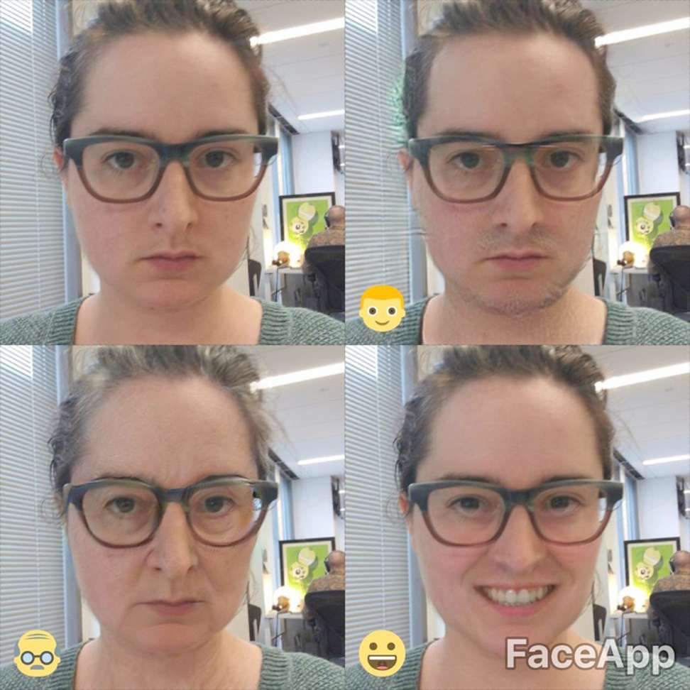 FaceApp app uses neural networks to try to keep the results photorealistic. Photo: Washington Post