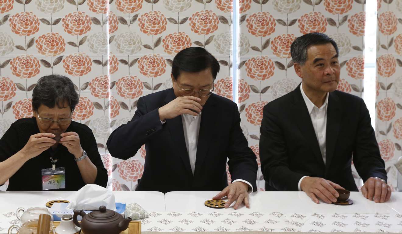 Zhang visited Hong Kong in May last year. Photo: EPA