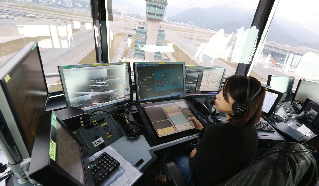Air traffic controllers were said to have been deafened by the interference. Photo: Dickson Lee