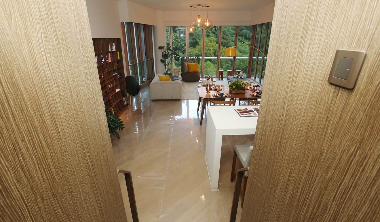The inside of a flat at New World’s Sai Kung residential project Mount Pavilia. Photo: Edward Wong