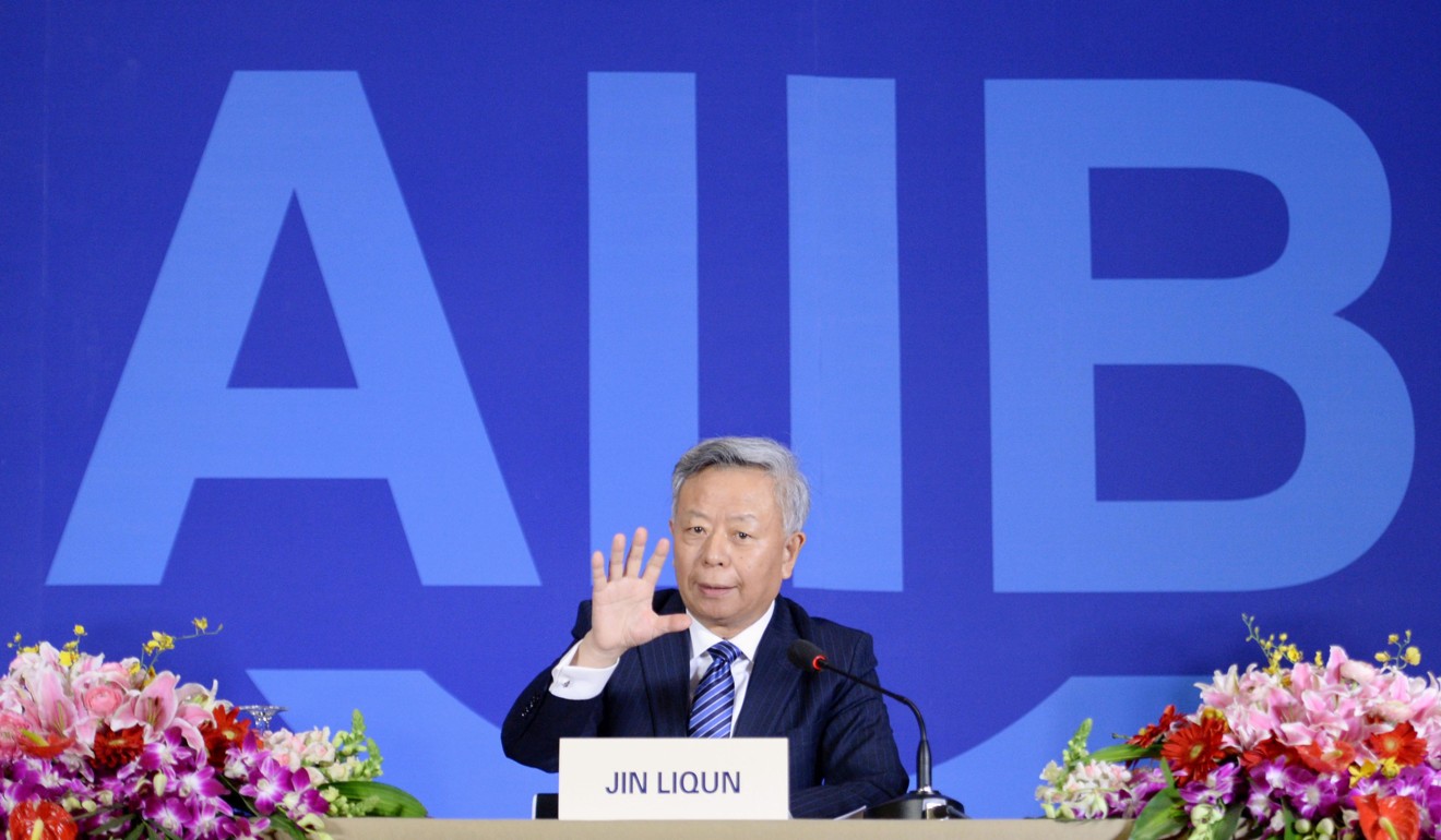 Asian Infrastructure Investment Bank president Jin Liqun addresses a news conference in Beijing in January 2016. Photo: Kyodo
