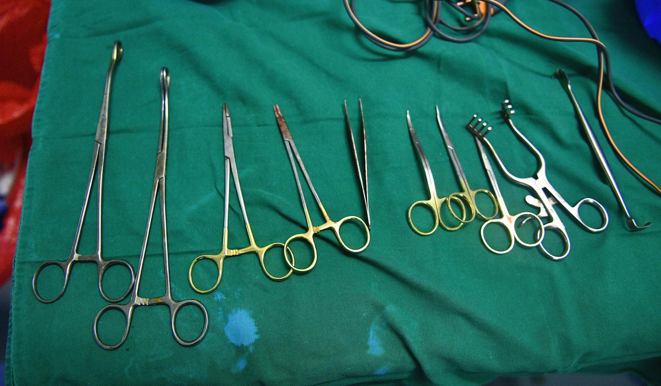 Surgical instruments used in the process of clitoral restorative surgery are shown in Nairobi this month. A US-based NGO is in Kenya offering such surgery to 40 women and girls who underwent female genital mutilation. Photo: AFP