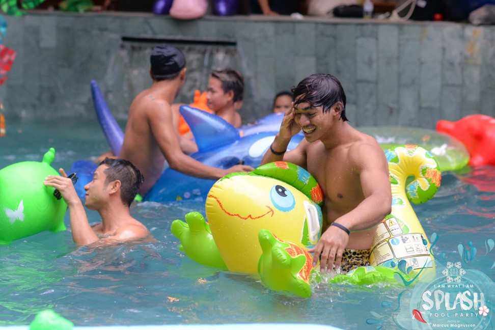The Pride’s annual pool party is a popular event.