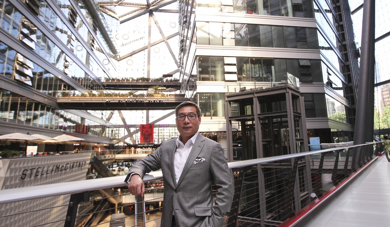 Oliver Lai seen in the interior of the Parkview Green mall in Beijing. Photo: Simon Song