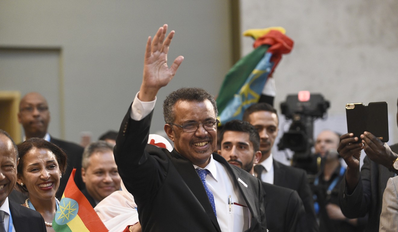 Tedros will become the eighth director-general of the UN agency founded in 1948. Photo: Xinhua