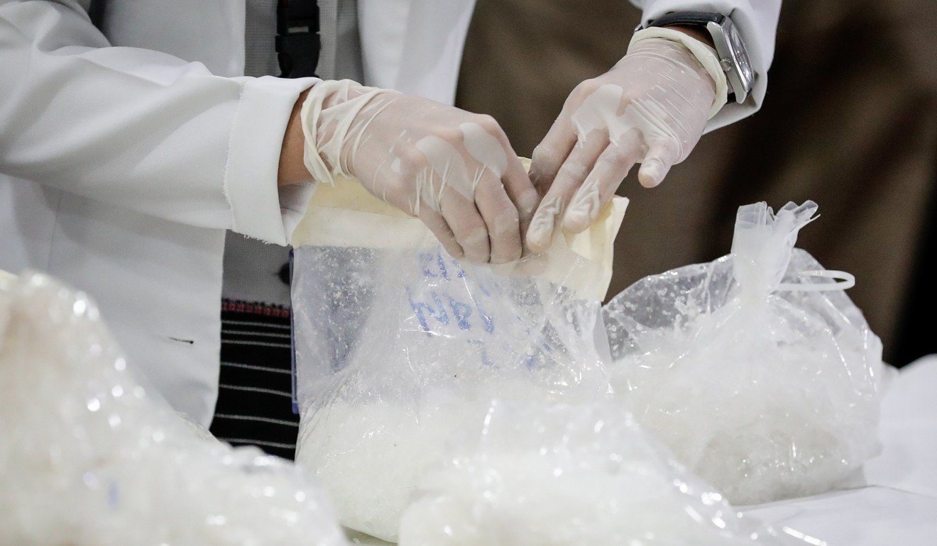 National Bureau of Investigation officials said Monday that the drugs, with a street value of 6.05 billion pesos ($121.4 million), were seized over the weekend from a brokerage warehouse in metropolitan Manila, while a portion was intercepted from a shipment consignee. Photo: EPA