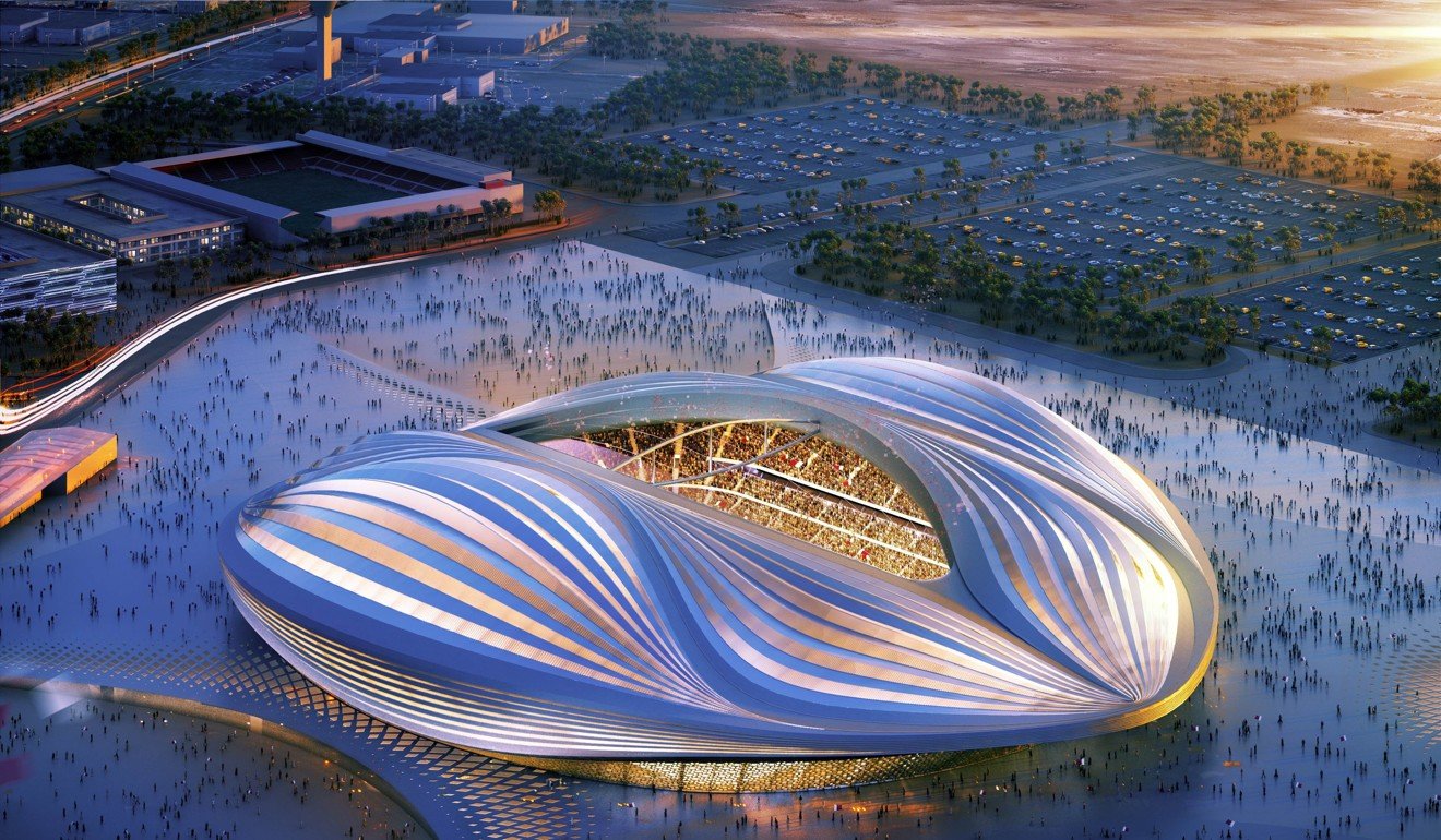 The shape of the late British architect Zaha Hadid’s design for the soccer stadium to be built in Al-Wakrah for Qatar’s 2022 World Cup was also compared to a woman’s private parts. Photo: AFP/Qatar 2022 committee