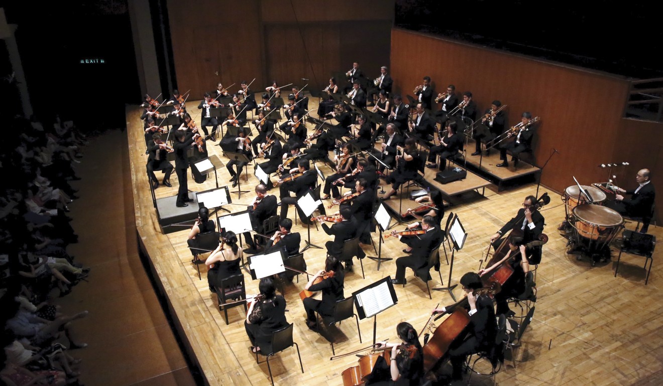 The Hong Kong Sinfonietta in concert.