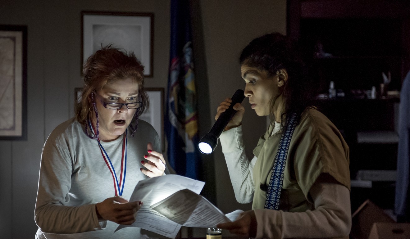Kate Mulgrew and Laura Gómez play alongside each other in Orange Is the New Black . Photo: Netflix