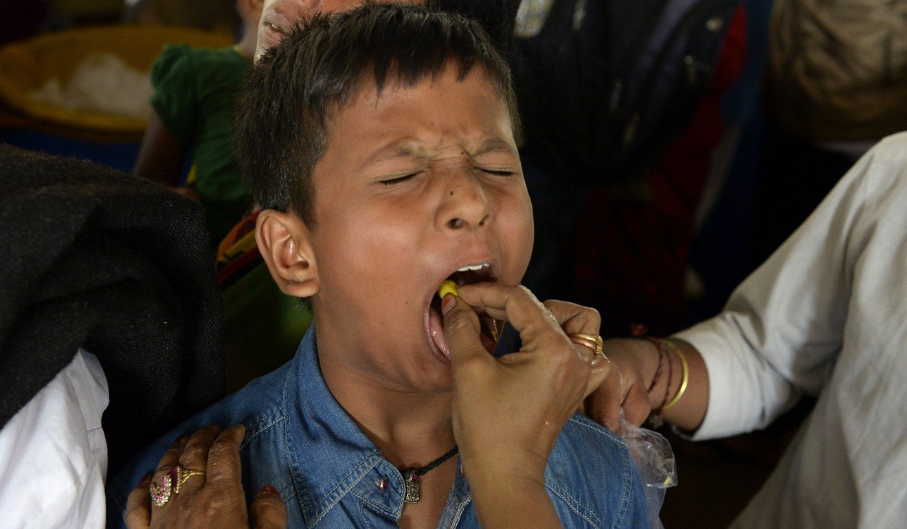 It is believed the fish clears the throat and cures asthma. Photo: AFP
