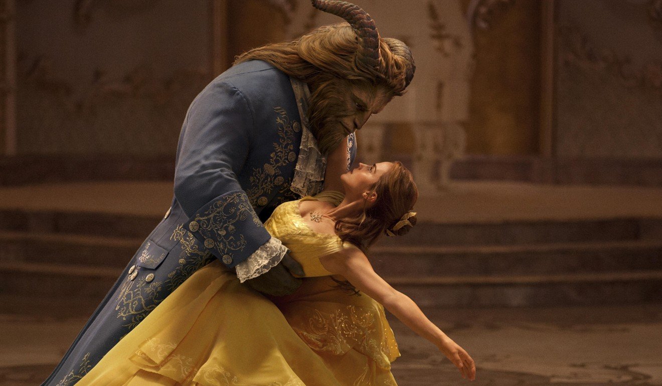 Emma Watson dances with Dan Stevens in Beauty and the Beast.