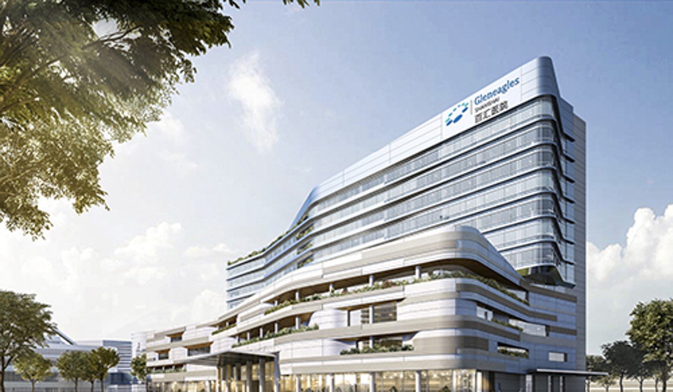 The 450-bed Gleneagles Shanghai Hospital is expected to open in 2020. Photo: Handout