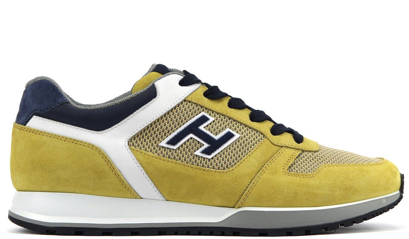 Hogan men's yellow suede sneakers (HK$3,400).