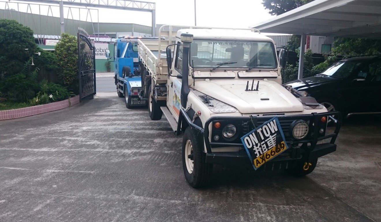 The Land Rover truck arrived for renovation in poor condition. Photo: Handout