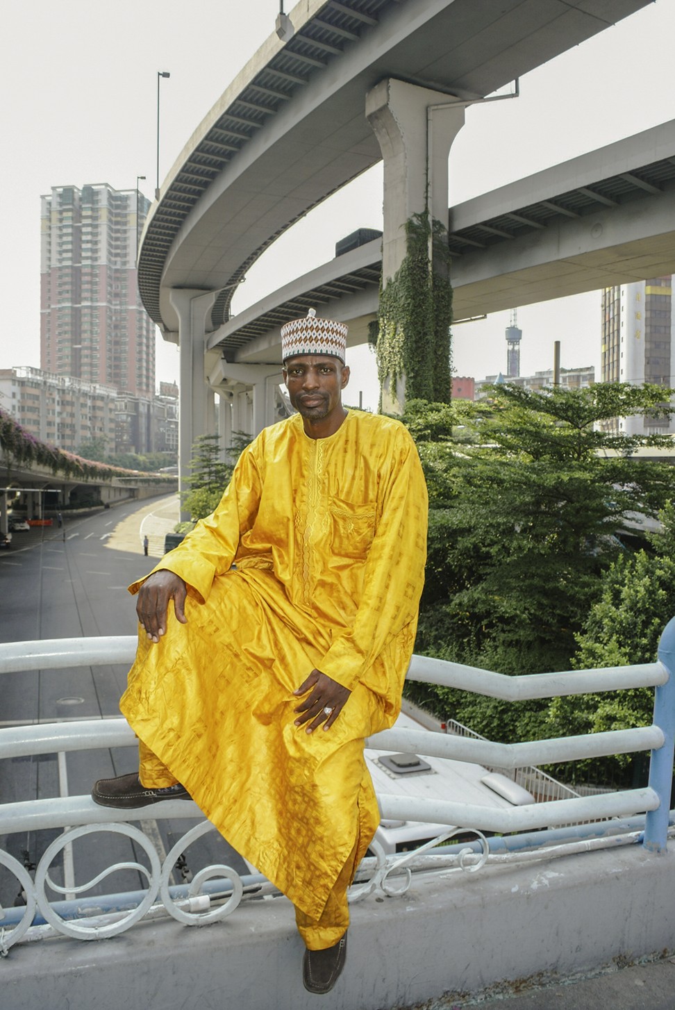 Wu Yongfu’s Man in Yellow, September 18, 2009. Photo: courtesy of Zeng Xianfang, Wu Yongfu and Daniel Traub