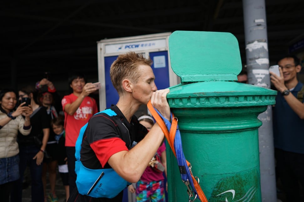 Tom Robertshaw at the end of Hong Kong 4 Trails Ultra Challenge. It took him over 60 hours. Photo: Hong Kong 4 Trail Ultra Challenge
