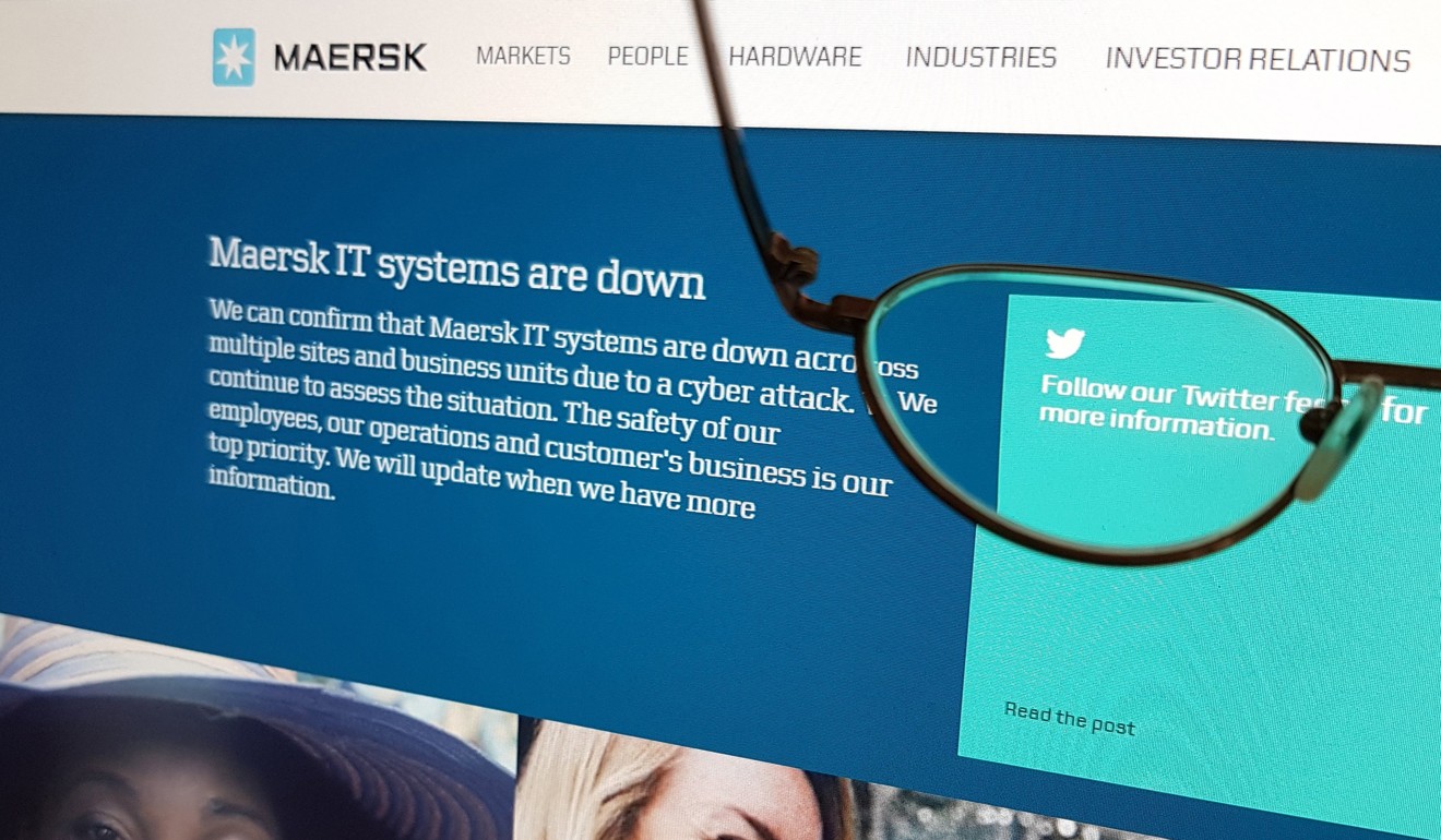 Danish shipping giant A.P. Moller-Maersk, which handles one out of seven containers shipped globally, said a cyber attack had caused outages at its computer systems across the world. Photo: EP