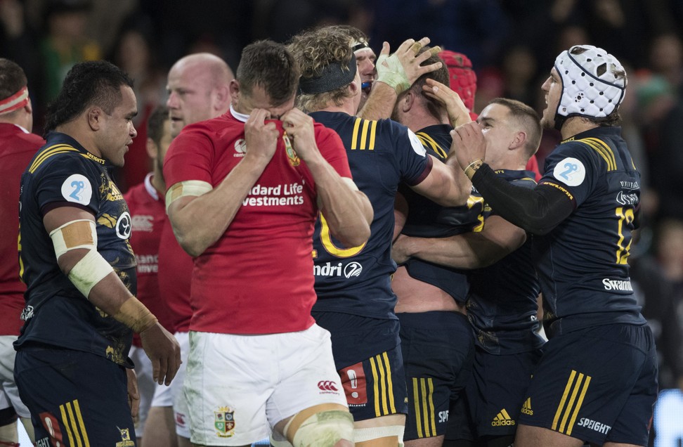 Warburton reacts during the Lions’ loss to the Highlanders. Photo: AP