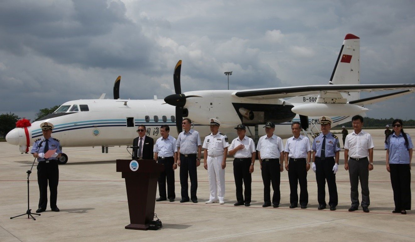 A ceremony is held to mark the launch of the B-5002 reconnaissance plane. Photo: Handout