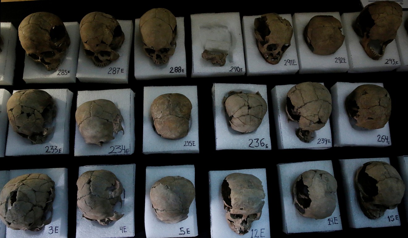 More than 650 skulls were found. Photo: Reuters