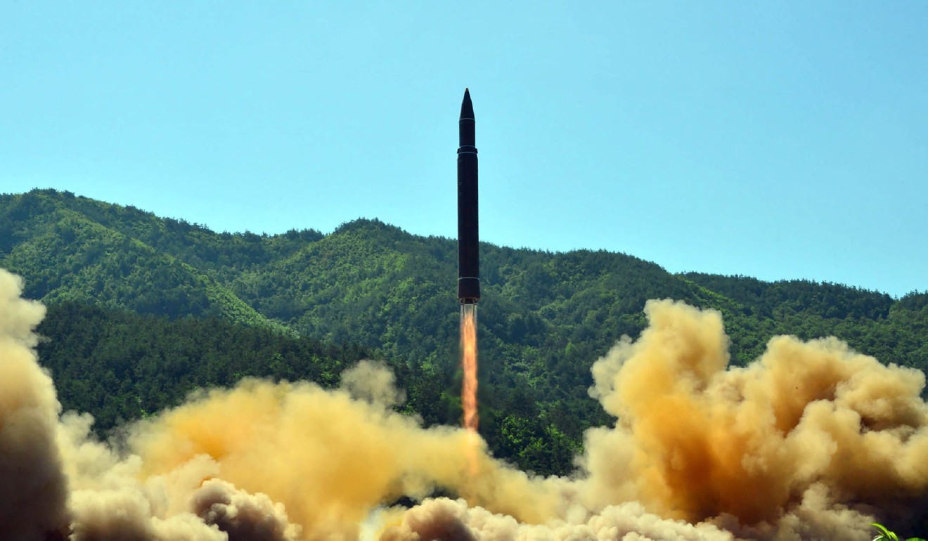 The successful test-fire of the intercontinental ballistic missile Hwasong-14. Photo: AFP