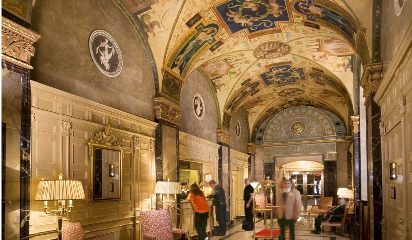 The lobby of New York’s Sherry-Netherland hotel attests to the luxury in which Guo Wengui’s apartment unit is set. Photo: Post Magazine