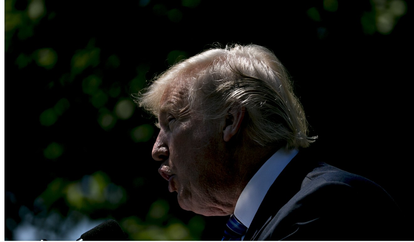 US President Donald Trump has returned to one of his election campaign themes - tariffs on Chinese steel. Photo: Bloomberg