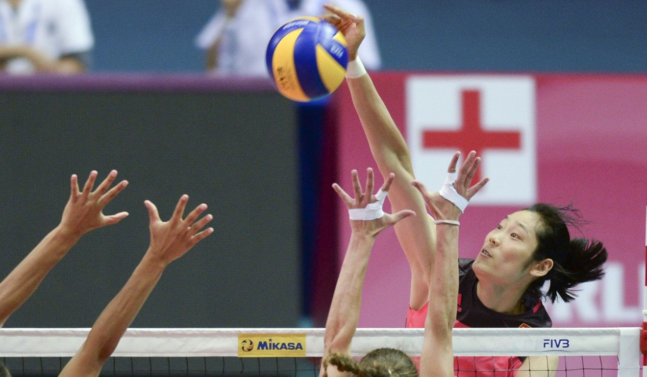 Star Chinese spiker Zhu Ting starred for the mainland in their match against the US for third place in Macau.