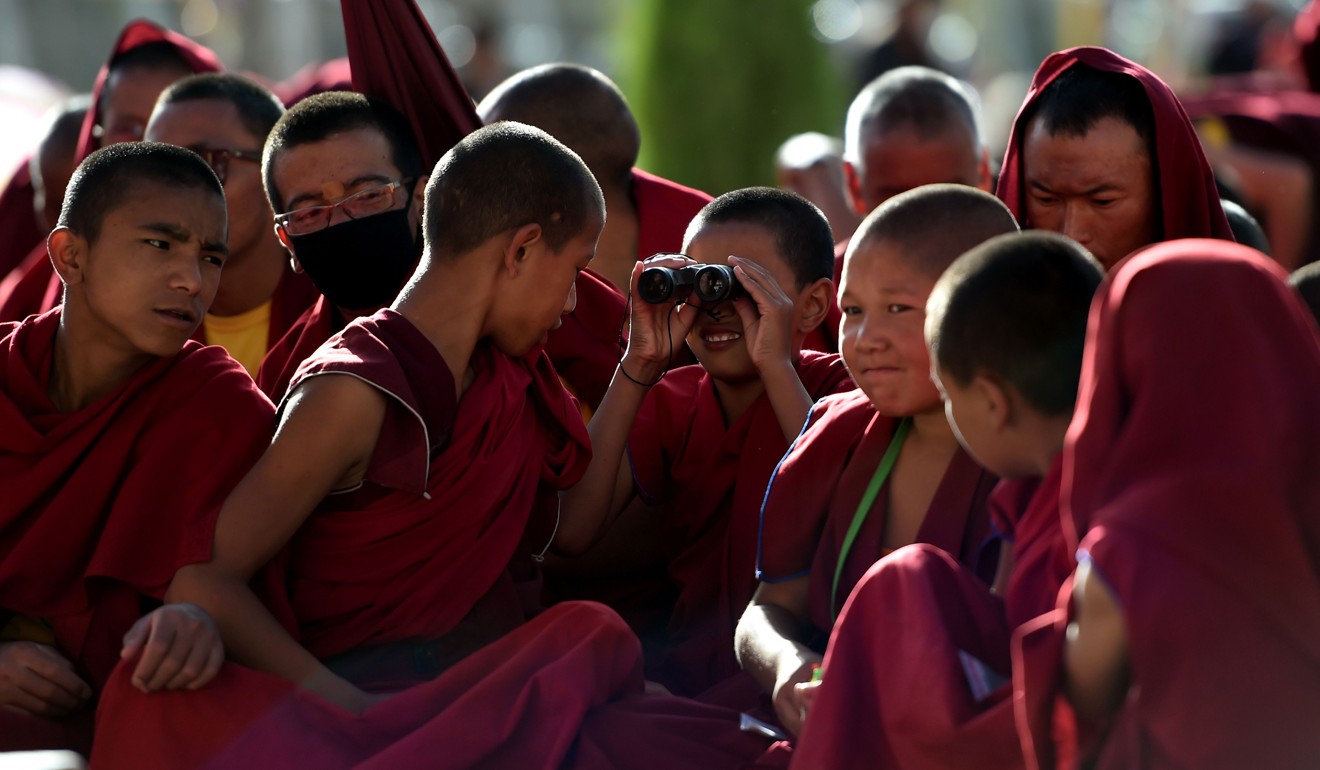 Young Buddhist monks in the Nubra Valley of India's Ladakh region near the Chinese border. Photo: AFP
