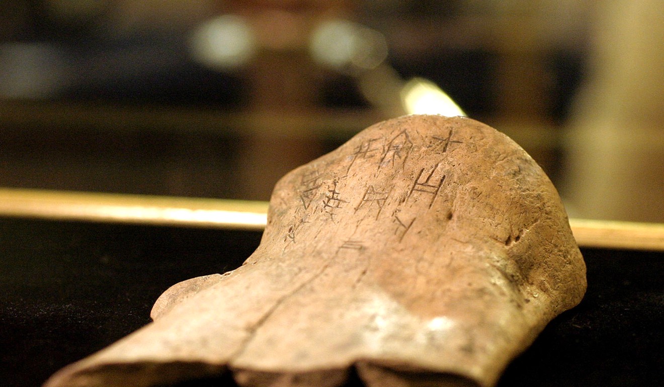 Inscriptions on oracle bones can reveal much about life in ancient China. Photo: Ritsu Shinozaki