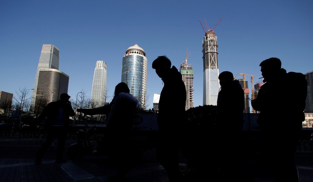 The skyline in Beijing’s central business district. Photo: Reuters