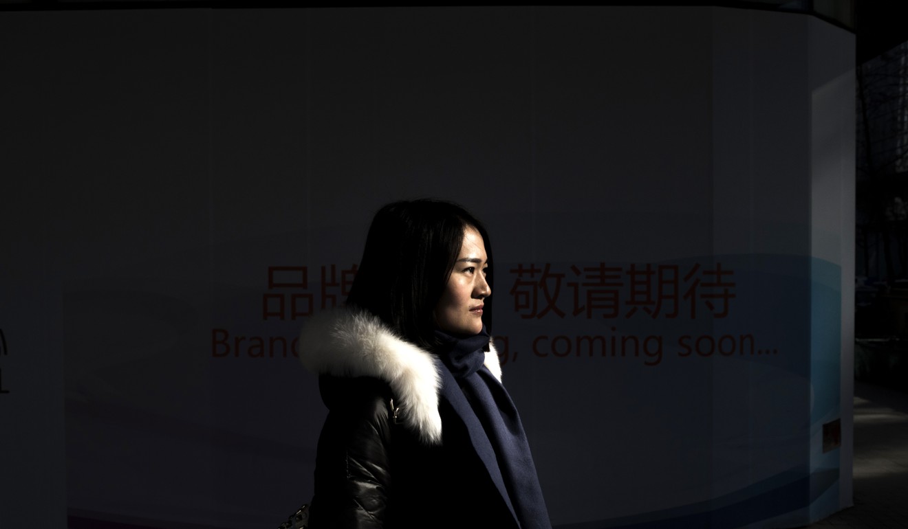 Li Wenzu, wife of detained human rights lawyer Wang Quanzhang. Photo: AFP
