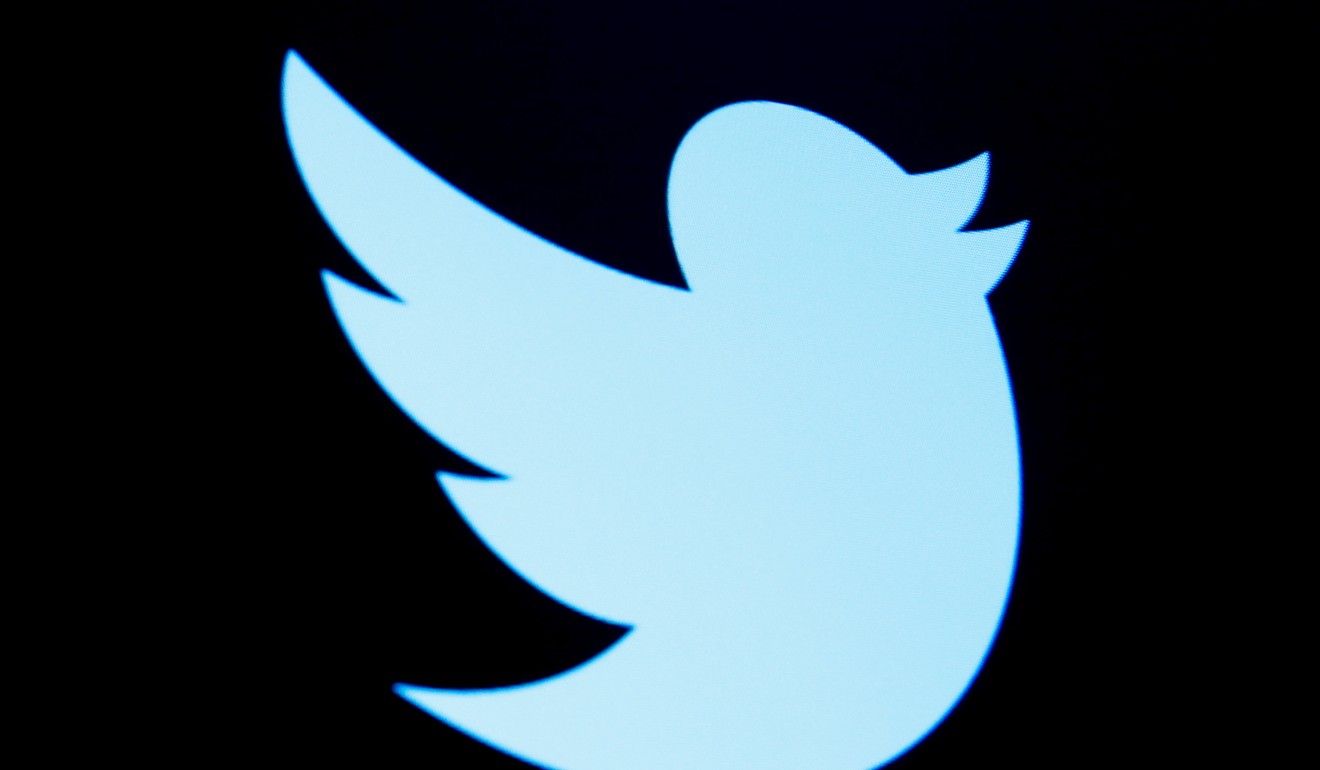 The Twitter logo is displayed on a screen on the floor of the New York Stock Exchange. Photo: Reuters