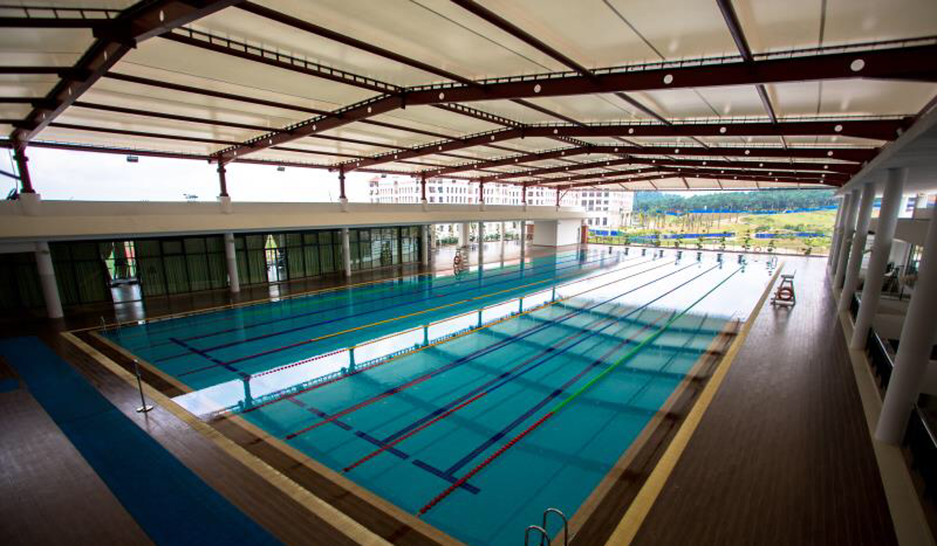 Xiamen University Malaysia’s student activity centre includes an Olympic-sized swimming pool. Handout photo