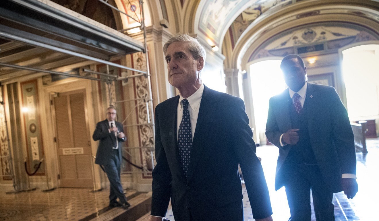 Special Counsel Robert Mueller departs after a closed-door meeting with members of the Senate Judiciary Committee about Russian meddling in the 2016 election. Mueller was said to have impanelled a grand jury on the issue. Photo: AP