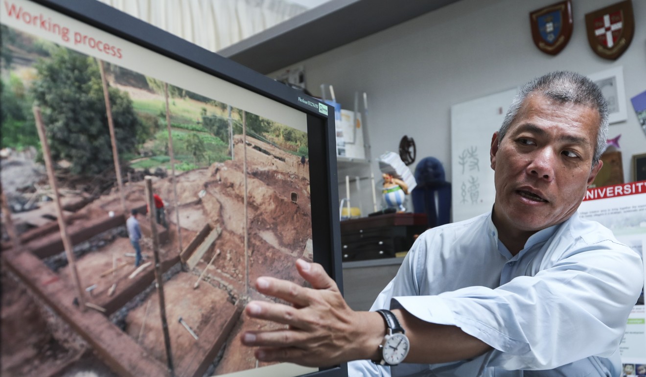 Professor Edward Ng shows the new earthquake-proof home built in Yunnan province. Photo: Edward Wong