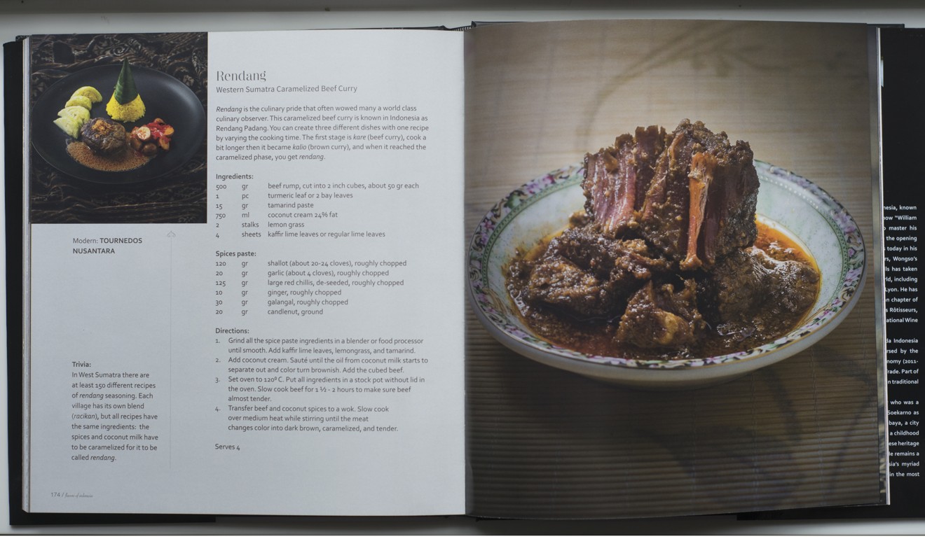 A rendang recipe from Wongso’s book.