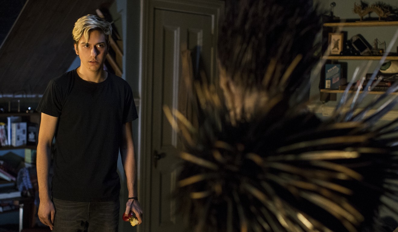 Nat Wolff in a scene from Death Note, which was criticised for transferring a Japanese story to Seattle. Photo: AP
