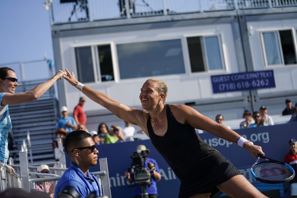 Kanepi is enjoying being back in the big time after an extended absence. Photo: AFP