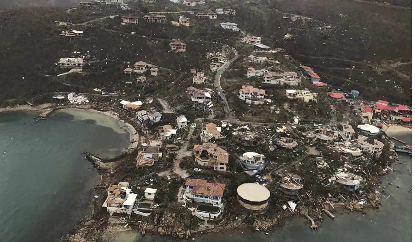 The aftermath of Hurricane Irma in Virgin Gorda's Leverick Bay in the British Virgin Islands. Photo: AP