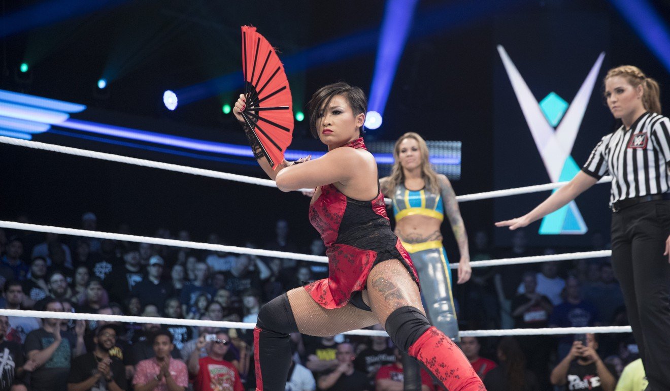 Xia Li enters the ring for her match at the Mae Young Classic. Photo: Craig Ambrosio