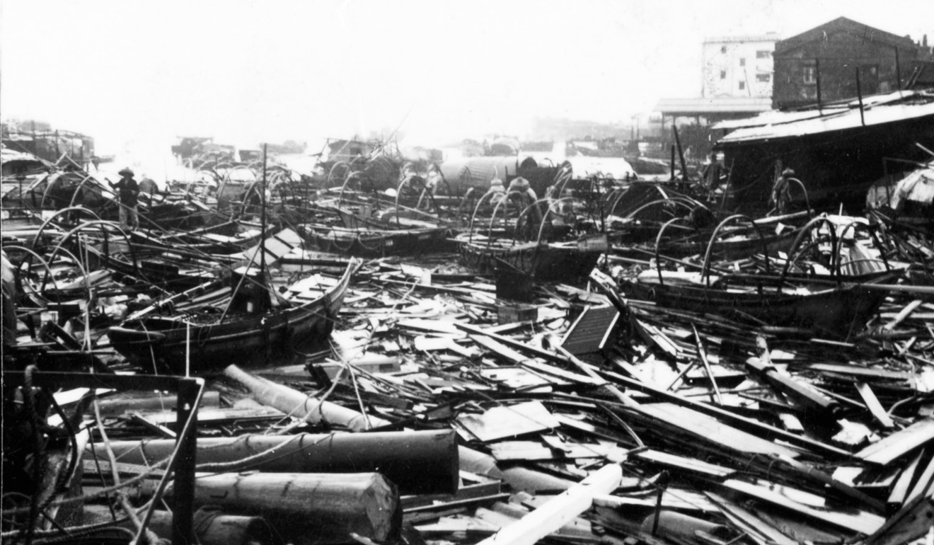 The aftermath of Typhoon Wanda, on September 2,1962. Photo: SCMP Pictures